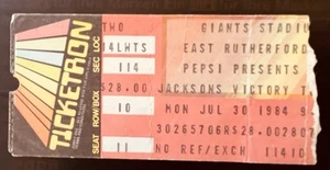 Michael Jackson Victory Tour Concert in Giants Stadium 1984 Ticket Stub - Picture 1 of 2