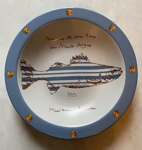 MICHAEL GRAVES Branzino MEDITERRA Princeton NJ Buon Ricordo LE 10" Pastaschale - Bild 1 von 11