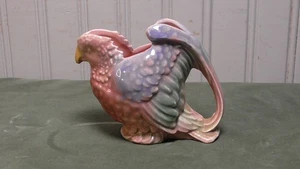 Vintage, Mid Century California Pottery Rosa Tropisch Vogel Vase Krug Übertopf - Bild 1 von 11