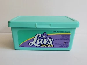 Luvs Ultra Thicks EMPTY Baby Wipe 72 Count Refillable Dispenser Container 2000 - Picture 1 of 15