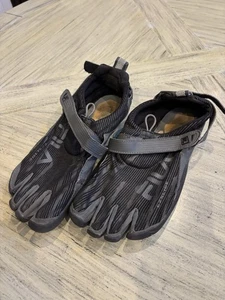 FILA Skele-Toes Men's 10 Black EZ Slide Water Barefoot Running Athletic Shoes - Picture 1 of 6