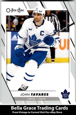 2023-24 O-Pee-Chee John Tavares #197 Toronto Maple Leafs NHL Hockey - Image 1 of 2