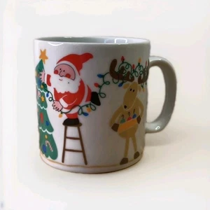 Weihnachtsmann & Rentier Weihnachtsbaum Kaffeebecher - Avon Weihnachtsgeschenk Kollektion  - Bild 1 von 8
