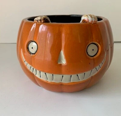 Yankee Candle Boney Bunch 2015 снятая с производства конфетная тарелка Pumpkin Jack-o-Lantern б/у - Изображение 1 из 4