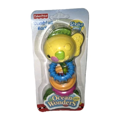 Fisher Price океан чудеса рыбы гантели погремушка запечатанный Baby игрушка новый из старых запасов 2008 - Изображение 1 из 2