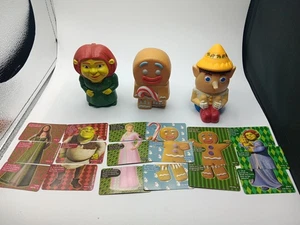 Lote de 3 juguetes McDonald's Shrek The Third 2007 con tarjetas Fiona - Imagen 1 de 13