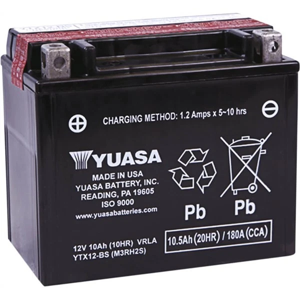 Yuasa - YUAM3RH2S - Maintenance Free Battery, YTX12-BS Foto 1 de 4