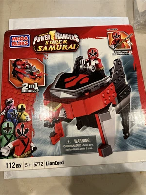 Saban’s power rangers samurai mega blocks red ranger two and one number 5772 - Image 1 of 2