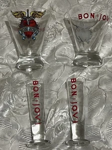 Bon Jovi 2 x Spirit Glass 2x Shot Glass Licensed Vintage Rare - Bild 1 von 20
