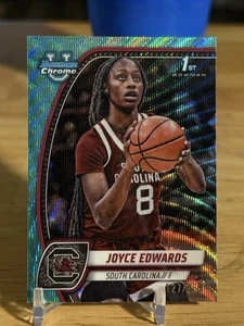 2024-25 Bowman University Chrome JOYCE EDWARDS 1a onda di acqua /299 Carolina del Sud - Foto 1 di 4