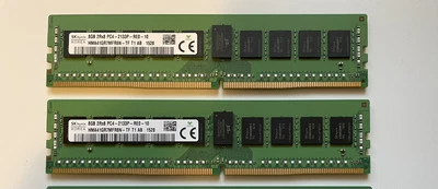 SK Hynix 16GB, 2x 8GB PC4-2133 ECC Reg RAM HMA41GR7MFR4N-TF T1 AB server T5810 - Image 1 of 2
