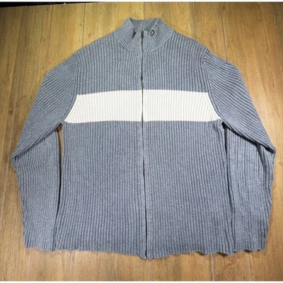 Polo Jeans Co Ralph Lauren Mens XXL Full Zip Ribbed Sweater Stripe 90s Y2K - Image 1 of 4