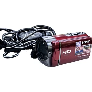 Sony Handycam HDR-CX180 Digital Video Camera Red Japan Tested - Picture 1 of 9