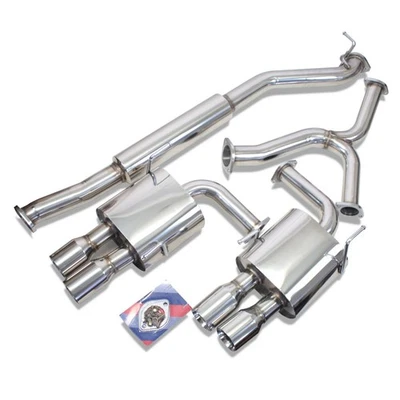 Rev9 FlowMaxx Cat-Back Quad-Tip Exhaust For Subaru Impreza WRX / STI (GVB) 11-14 - Image 1 of 4