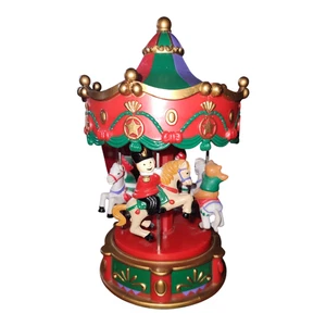 Vintage Avon Santa's Caroling Karussell - Bild 1 von 5