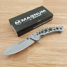 Boker Magnum Slender Frame Folding Knife 3.5" 440a Steel Blade Stainless Handle
