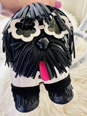 全新带标签 正品 $598 Kate Spade New York Shaggy 流苏 3D 狗斜挎包 多款 — 第 1/4 张图片