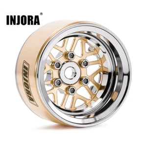 Ruedas INJORA Beadlock de latón y aluminio 1.0 para oruga RC 1/18 1/24 (4) - Imagen 1 de 11