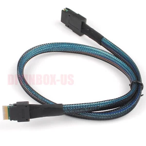 Internal Mini SAS 38pin SFF-8654 To Mini SAS 36pin SFF-8087 adapter Cable 0.5M - Picture 1 of 7