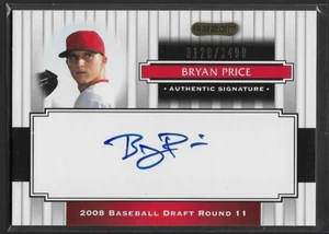 2008 Razor Signature Series #188 Bryan Price Auto #'d/1499 - Picture 1 of 2