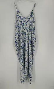 Lovestitch Womens White Purple Floral V Neck Strappy Slip Dress Sz S/M NWT - Picture 1 of 7