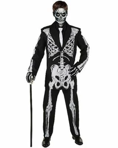 Bone Daddy Tag der Toten Skelett Kinder Herren Halloween Kostüm XL - Bild 1 von 4
