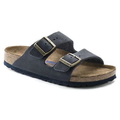 Birkenstock Cuero Arizona Dirección Indigo PLANTILLA SUAVE NUEVA EN CAJA 1008925 Foto 1 de 4