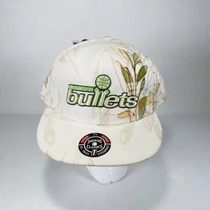Washington Bullets Floral Hat Cap Mens Fitted 7 7/8 HWC NBA Twins Enterprise - Picture 1 of 14