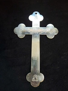 VINTAGE 1962 Rodon Speciality Co Inciso INBI Acciaio Inox Croce Crocifisso - Foto 1 di 7