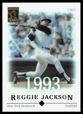 Reggie Jackson 2004 Topps Tribute HOF #17 Haze & Scratches - Image 1 of 2