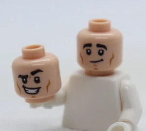 KOPF - DUAL Grinsen erhabene Augenbraue offener Mund Lächeln Joey LEGO® Minifigur Teil - Bild 1 von 1