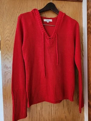 Suéter con Capucha Lei Life Energy Intelligence Mujer Junior XL Rojo Informal C13 Foto 1 de 4