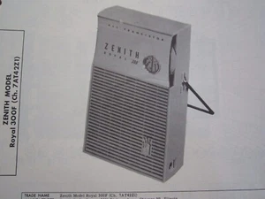 ZENITH ROYAL 300 TRANSISTORRADIO FOTOFACT - Bild 1 von 1