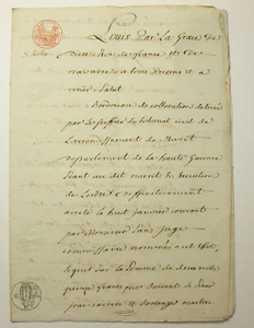 Vieux papier a étudier Muret 1816 ( L116 ) - Picture 1 of 5