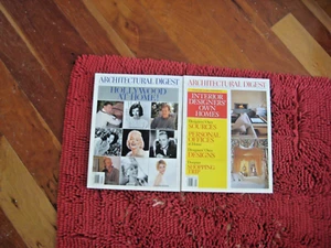 LOT of 2 Architectural Digest Magazines 2000 Hollywood At Home Issue - Picture 1 of 3