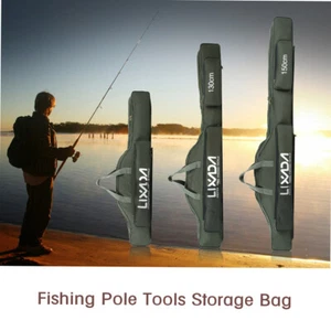 Lixada Portable Fishing Bag Foldable Fishing Pole Bag Fishing Rod Carrier I4O1 - Picture 1 of 14