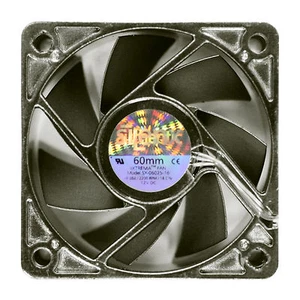 Silent Computer Fan SilenX 60mm 12 dBA 1700 RPM 10 CFM IXP-34-12 [Pack of 4] - Picture 1 of 2