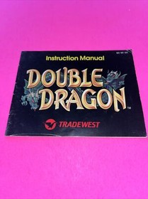 Nes - Double Dragon Nintendo Booklet Manual Only No Game