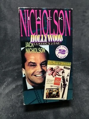Hollywood's Leading Men - Jack Nicholson HTF RARE 2 VHS Little Shop of Horrors Foto 1 de 4