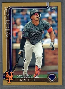 2025 Topps Series 1 Tyrone Taylor Gold #/2025 Mets SP - Picture 1 of 2