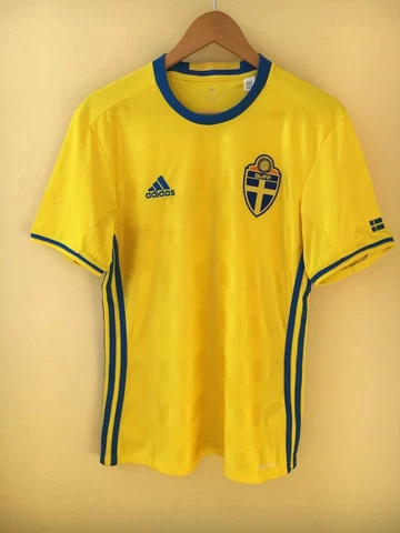 Sweden SvFF 2016 2027 Adidas home football shirt soccer jersey. Size S Cover