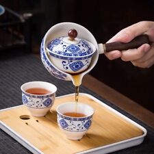 Chinese Travel Tea Set Porcelain Tea Pot Matching Tea Cup Tea Plate Tray Square