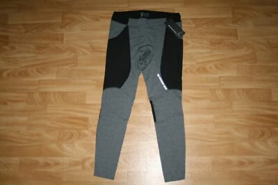 SECOND SKIN MEN'S QUATROFLX  COMPRESSION TIGHTS LEGGINGS*BLACK/GRAY*XXLG - Image 1 of 4