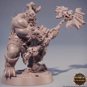 Orc Lokomotiv Zwingli, Dungeons and Dragons, Tabletop RPG Fantasy Orc Miniature - Picture 1 of 5