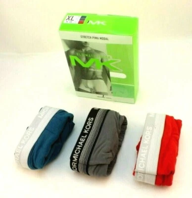 New MICHAEL KORS XL 40-42 Multi Colors 3-Pack Men's Boxer Brief RETAIL $42 - Image 1 of 4