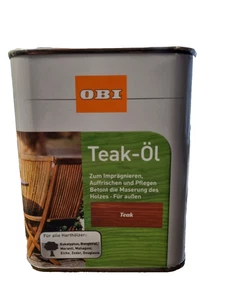 Teak Möbelöl 0,75 l Teak  Außen Hartholz Restaurieren BEULE - Bild 1 von 4