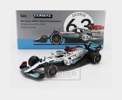 1:64 TARMAC Mercedes Gp F1 W13E #63 Belgium Gp 2022 George Russell T64G-F044GR3 - Immagine 1 di 2