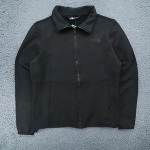 Sudadera negra con cremallera completa The North Face para mujer pequeña que absorbe la humedad senderismo - Imagen 1 de 8