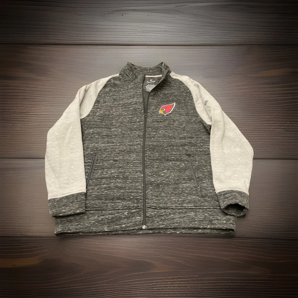 Chaqueta Arizona Cardinals Para Hombres 2XL Gris Cremallera Completa NFL Fanáticos Sudadera Usada en Excelente Condición Foto 1 de 4