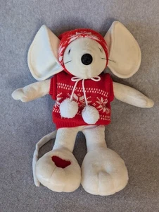 Ratón Musical Navidad Vintage Commonwealth 1990 17" Peluche Probado y Funcionando  - Imagen 1 de 6